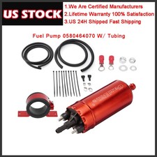 45psi High Pressure Inline Fuel Pump 0580464070 With Installation Kit Universal