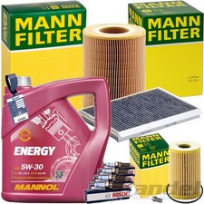 MANN INSPEKTIONSPAKET+5L MANNOL 5W-30 MOTORÖL passend für MERCEDES A KLASSE W168 MANN INSPEKTIONSPAKET+5L MANNOL 5W-30 MOTORÖL passend für MERCEDES A KLASSE W168