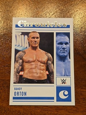Randy Orton 2023 Panini Chronicles WWE No. 34 Silver Smackdown Wrestling Card