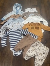Lot Of 11 Boys Long Sleeve Shirts And Pants Size 0/3 Months By Carters 6