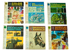 6 Grumbacher Library ART INSTRUCTION BOOKS, Painting, Drawing, etc.