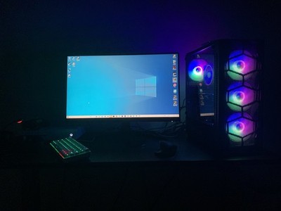 Desktop; RGB; 64 gb of DD4 RAM; Ryzen 7 CPU;  Tomawak motherboard; Raydon Rx 580