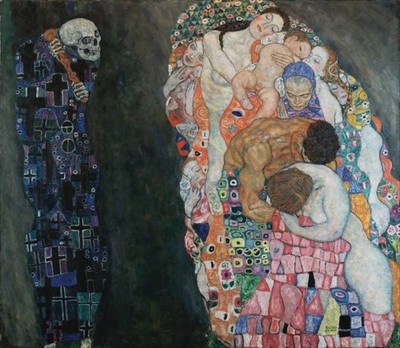 Peelable Wall Poster (Full Size) Gustav Klimt Death and Life 594×517mm
