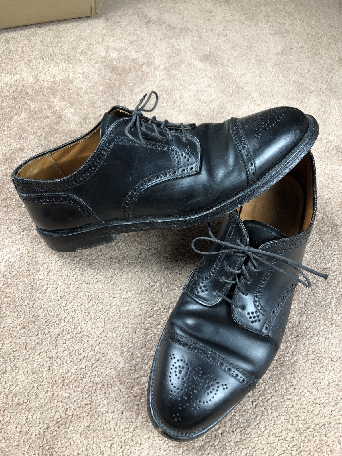 Alden 2146 Black Shell Cordovan Medallion Tip Blucher