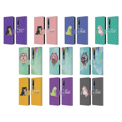 HEAD CASE DESIGNS RAINBOW PUKE LEATHER BOOK WALLET CASE COVER FOR XIAOMI PHONES