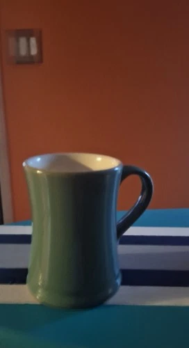 Denby Manor Green Stoneware Coffee Mug Vintage England