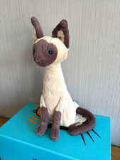 Jellycat Iris Siamese Cat BNWT displayed only condition new with paper tags