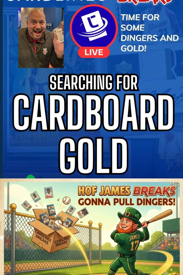 Live Auctions, MLB Dingers and Gold with HOF James - Breaks #1163-65