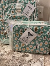 POTTERY BARN TEEN GEAR-UP XL aqua gold metall...