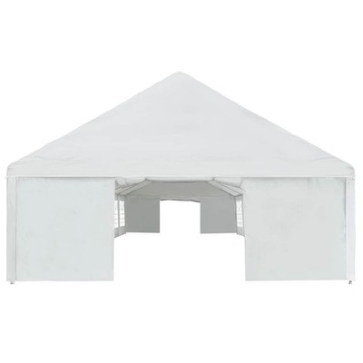 6x16 ft White Outdoor Party Tent - Sturdy Canopy for Events vidaXL