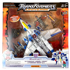 Vintage 2003 Transformers Universe Ramjet Gunbarrel Terradive & Thunderwing MISB