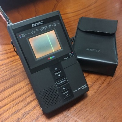 Seiko LVD-301 Pocket Color TV Vintage 1987 Retro Display Junk Rare Japan JP