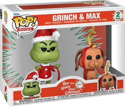 How the Grinch Stole Christmas POP! Books Grinch Vinyl Figure 2-Pack [With Max]
