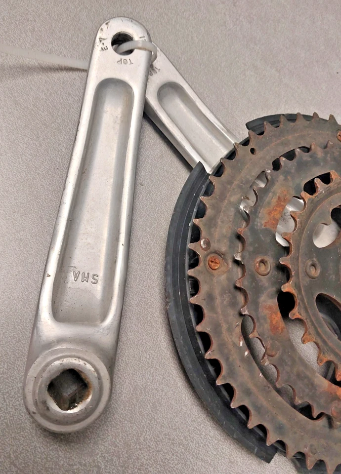 Тройная Кривошипная Система Серебристая/Черная 170 мм 48/38/28T MTB Гравийный Гибрид Быстрая доставка из США! - Изображение 3 из 4