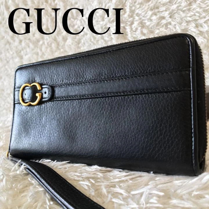 Gucci Portefeuille Marmont Gg Ceinture Noir m1_0412