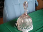 Fenton Champagne Pink Opalescent Lily Of The Valley Bell Original Tag