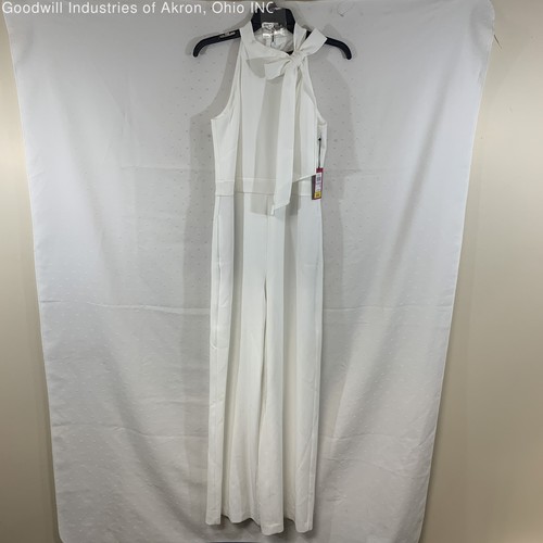 NWT Vince Camuto White Women's Sleeveless Jumpsuit, Sz. 6