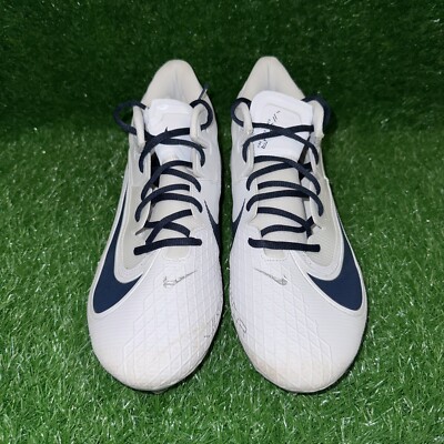 Nike Vapor Edge Elite 360 2 Football Cleats White Navy Blue  display picture 1