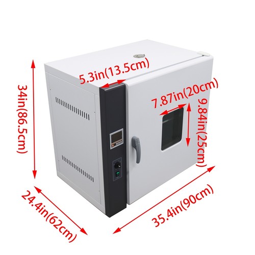 220V Laboratory Digital Forced Air Convection Drying Oven Adjustable Shelf - Picture 12 of 24