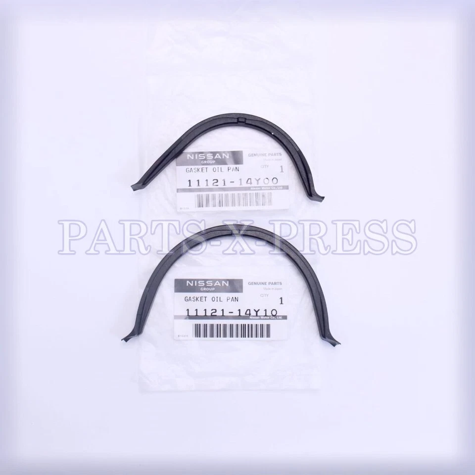 CONJUNTO DE 2 JUNTAS DE PANELA DE ÓLEO DO MOTOR NISSAN PICKUP MAXIMA INFINITI J30 M30 ORIGINAL DO FABRICANTE - Imagem 2 de 4