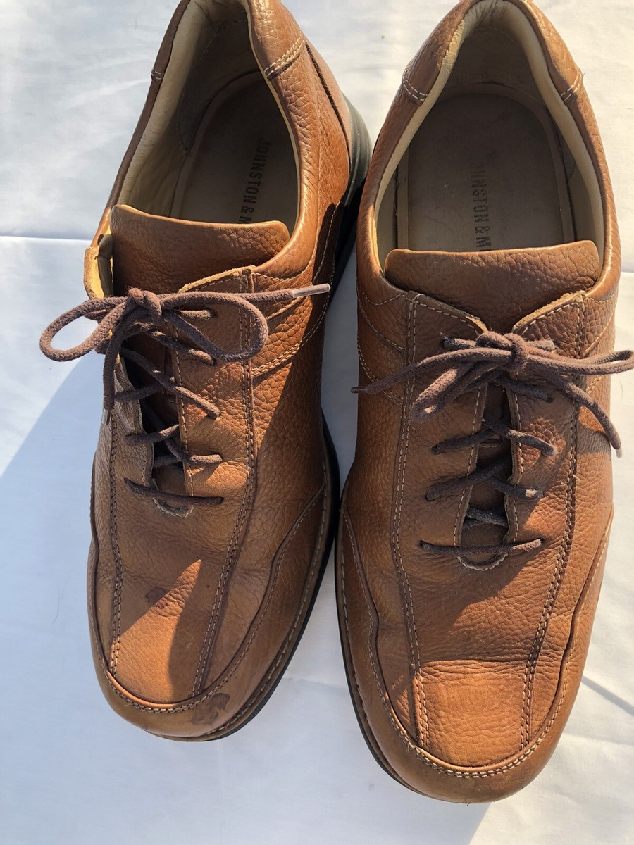 JOHNSTON & MURPHY BROWN LEATHER SNEAKER MEN display picture 2