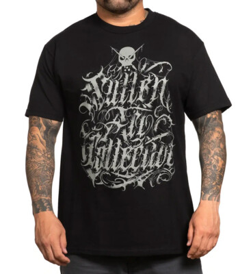 Sullen Clothing T-Shirt El Pichie Letras Stacked Art Collective Tattoo Schädel 