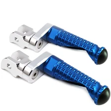 MPRO 1 inch Riser Blue Front Foot Pegs For Ducati 1198 S/R/EVO 09 10 11