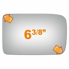Convex Right Side Mirror For 90-92 Infiniti M30 W/O Backing Plate