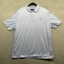 Polo Ralph Lauren Mens Polo Shirt Blue Short Sleeve Collared Button Up Size XL