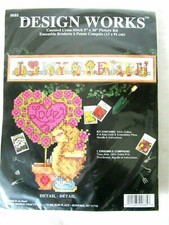 Design Works "Hedgehog Garden" Counted Cross Stitch Picture Kit 5"x36" 9685