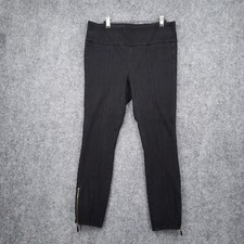 Pilcro Anthropologie Jeans Womens 31 Black High Rise Denim Legging Ankle Zip