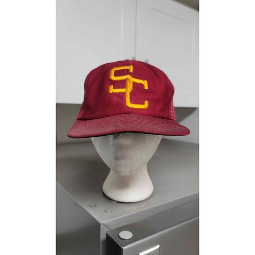 Vtg New Era Pro Design USC Trojans SC Logo Trucker Hat - Picture 2 of 8