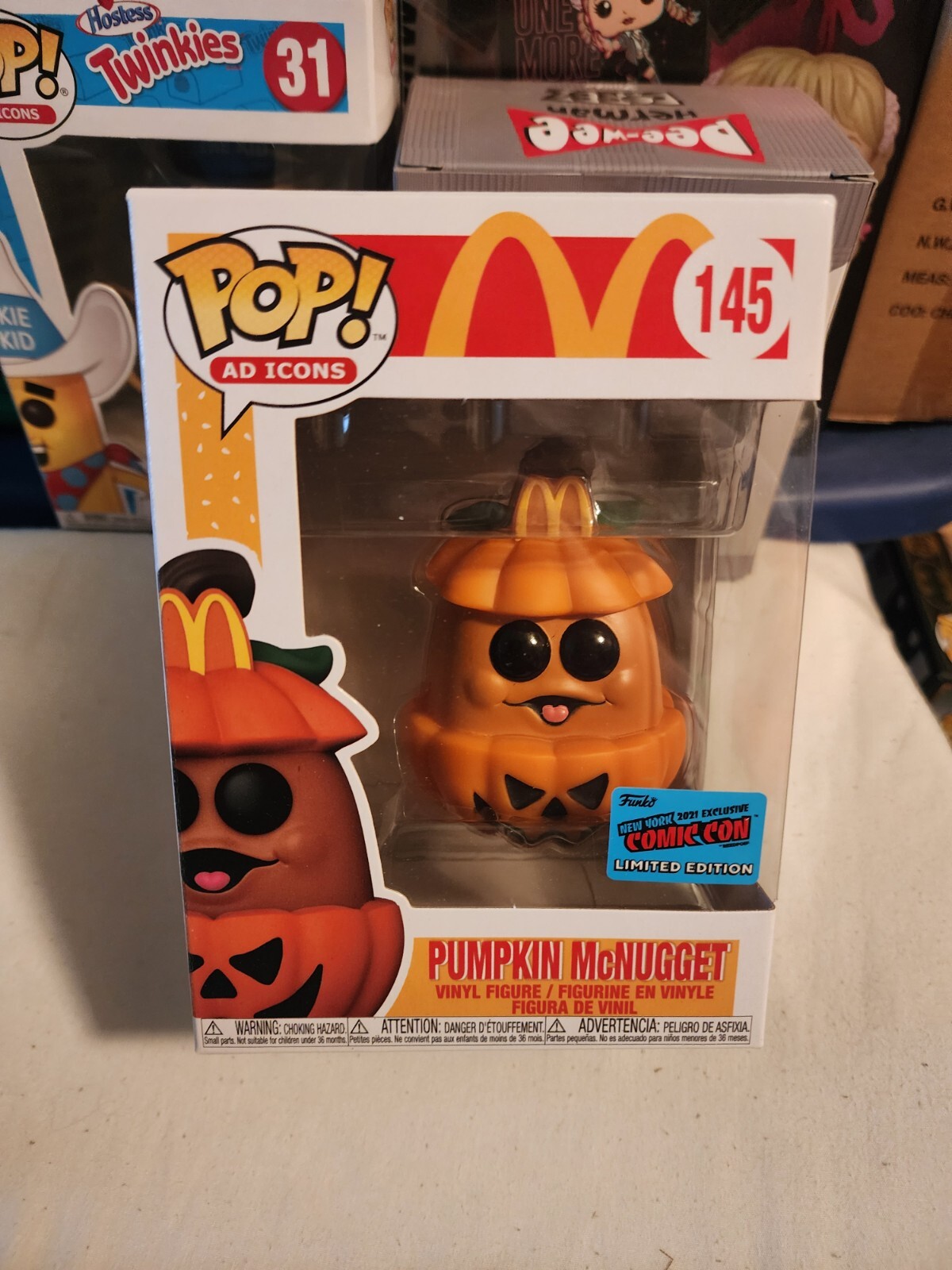 Funko Pop! Ad Icons Mcdonald'S 145 Pumpkin Mcnugget 2021 New York Comic Con Nycc