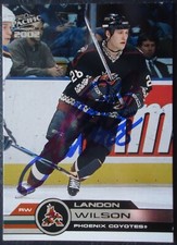 309 Landon Wilson Phoenix Coyotes 2001/02 Ice Hockey original signiert
