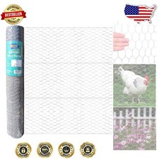 Durable 20GA Chicken Wire - 36" x 150 ft Hexagonal Garden & Livestock Protection 1.03 per foot