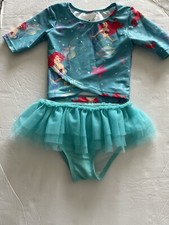 Disney Little Mermaid Swim Set Long Sleeves Size 4