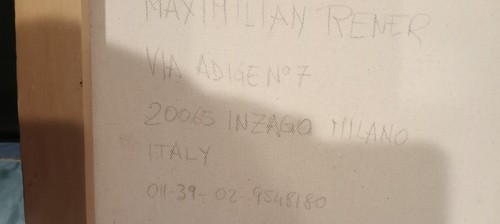Italian Art Painting Signed By Artist Maximilian Rener 2007 Info On Back Too! - Picture 17 of 19