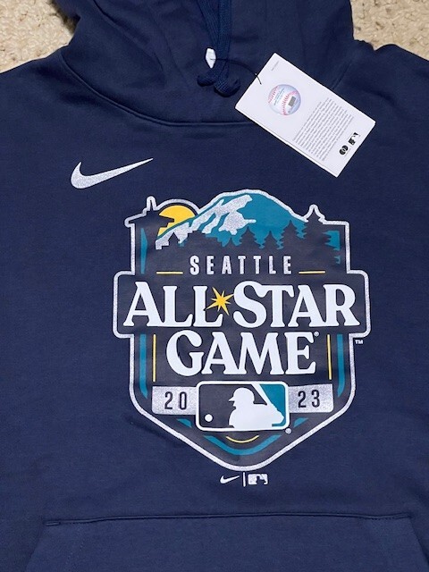 人気【NIKE】MLB All Star Game Therma Fleece Pullover Hoodie Men's Nike Navy 2023 MLB All Star Game Therma Fleece