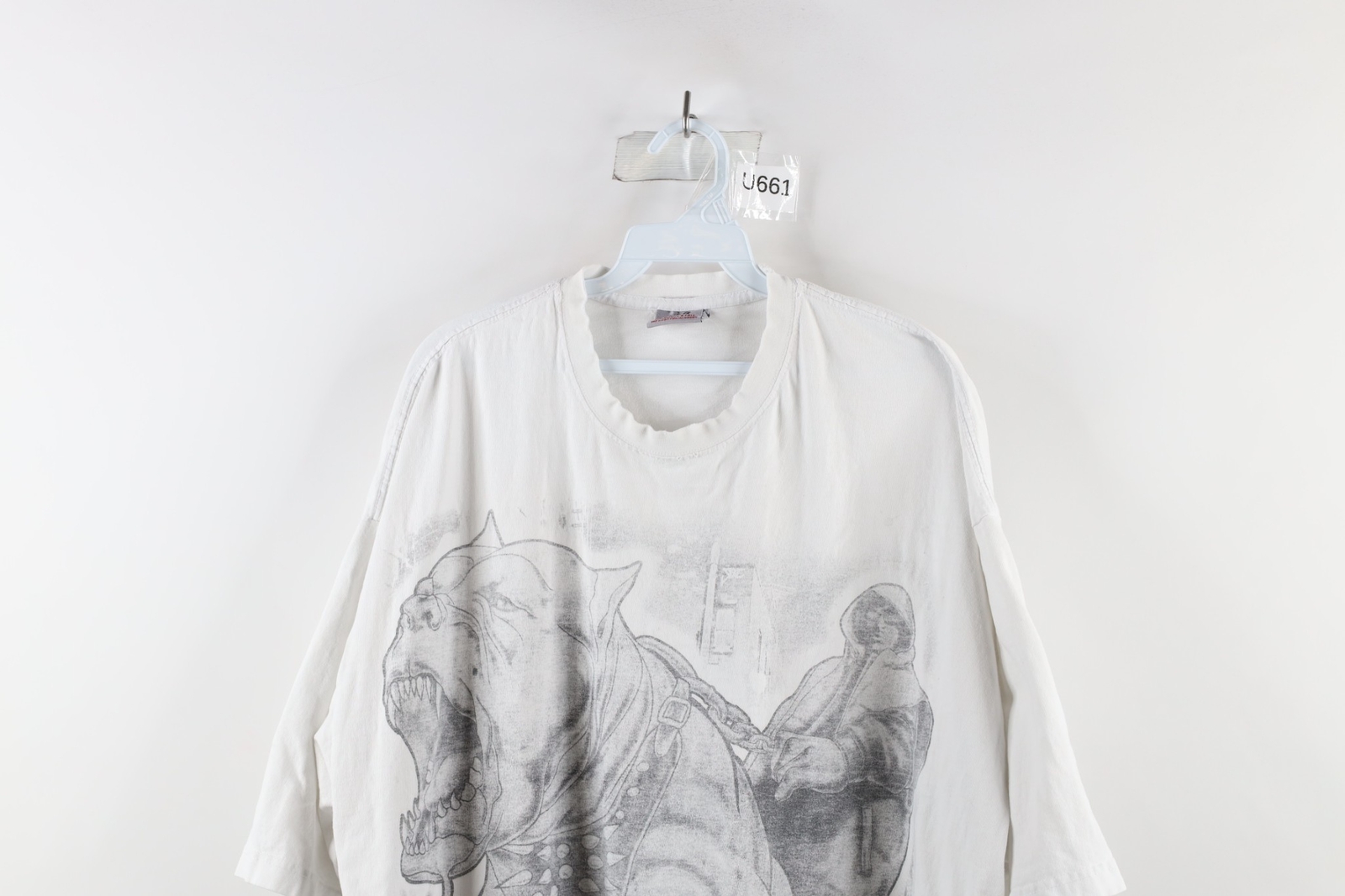 Vtg Streetwear Mens 3XLT Distressed Hip Hop Unleash the Beast Pit Bull T-Shirt