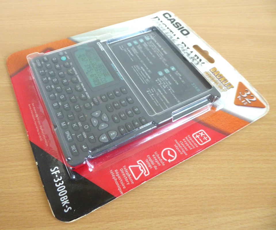 Casio Digital Diary SF-3300BK-S Vintage Sealed New - Image 3 of 4