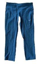 Nike Dri-Fit Kids Greenish/Blue Leggings Size Small