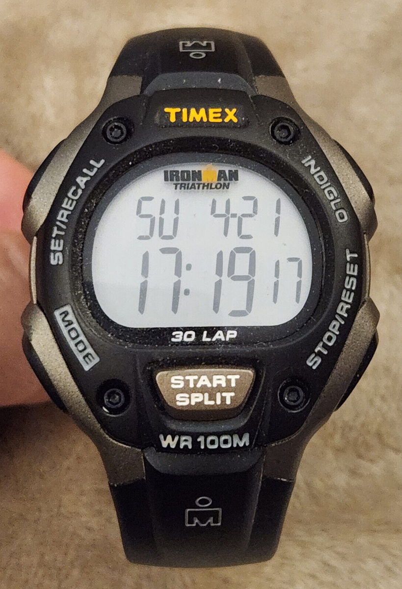 TIMEX IRONMAN TRIATHLON INDIGLO 腕時計 RARE Timex Ironman Triathlon Shock Digital Watch Mens