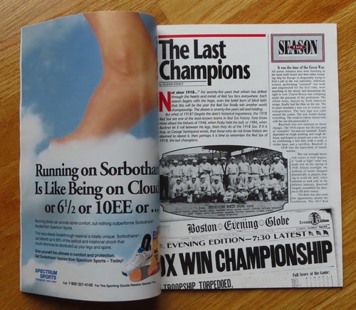 New England Sport BABE RUTH Curse Summer 1993 BOSTON RED SOX Magazine No LABEL - Picture 2 of 11