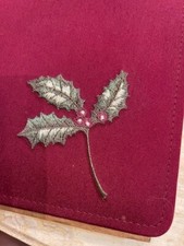 Creative Memories 12x12 Original Burgundy with Holly Album/pages Christmas New