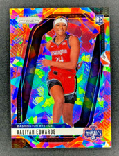 AALIYAH EDWARDS RC , 2024 Panini Prizm WNBA, CRACKED ICE PRIZM RC, MYSTICS🏀