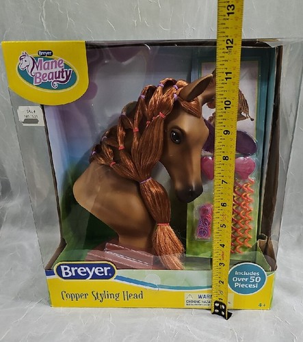 Breyer Horse Mane Beauty 50 Piece Copper Styling Head Model 301171 New HTF Model - Picture 13 of 17