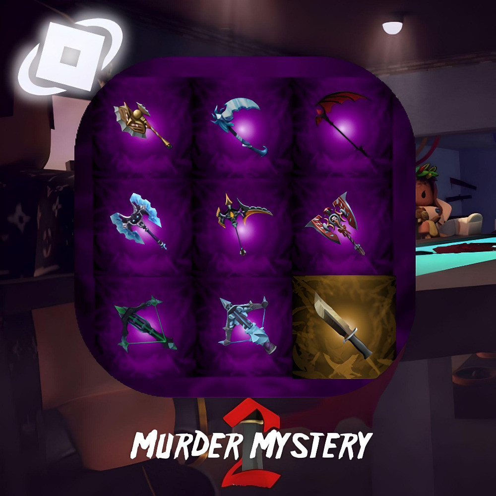 Roblox Murder Mystery 2 MM2 Batwing Set Ancient Godly Knifes and