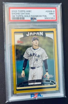 ゲームセンター・ゲームカード Topps Rookie Shohei Ohtani Gold PSA WBC Topps Rookie Shohei Ohtani Gold PSA WBC