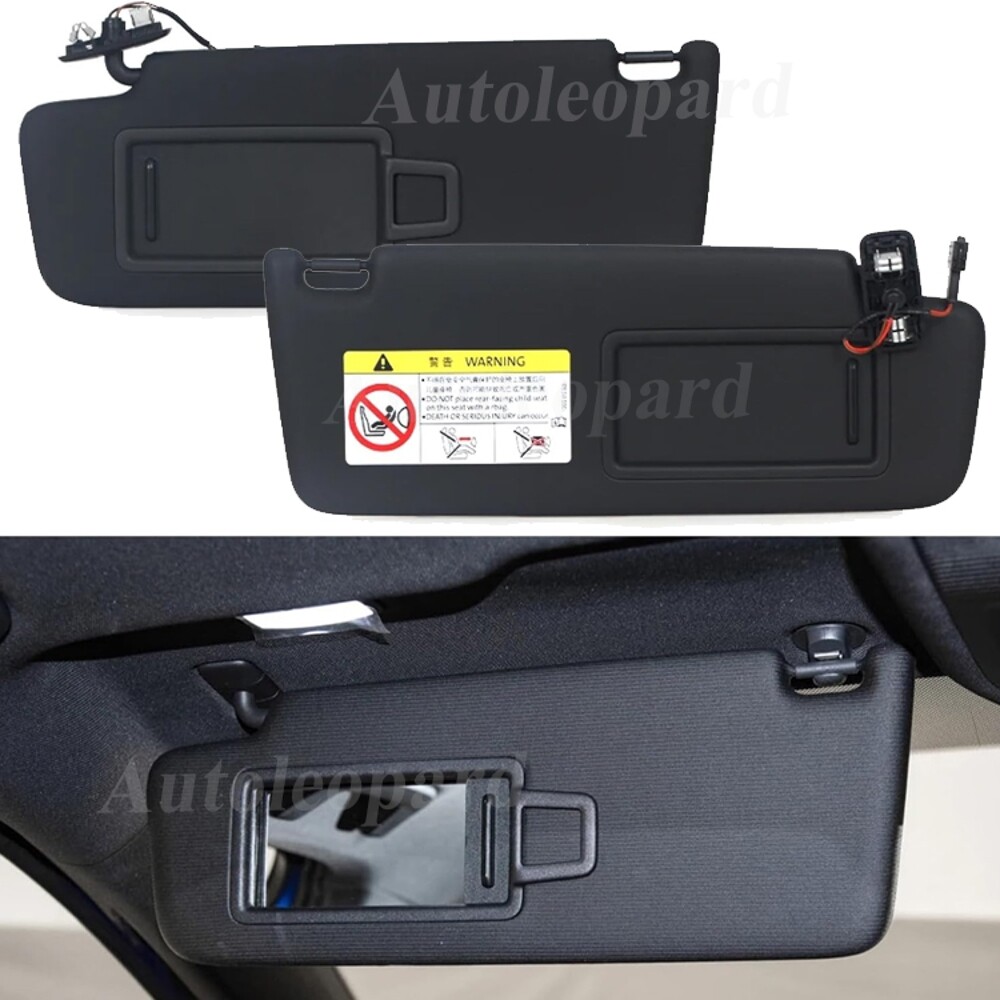 2x Front Sun Visor Panel w Makeup Mirror For Golf 7 Jetta MK7 T