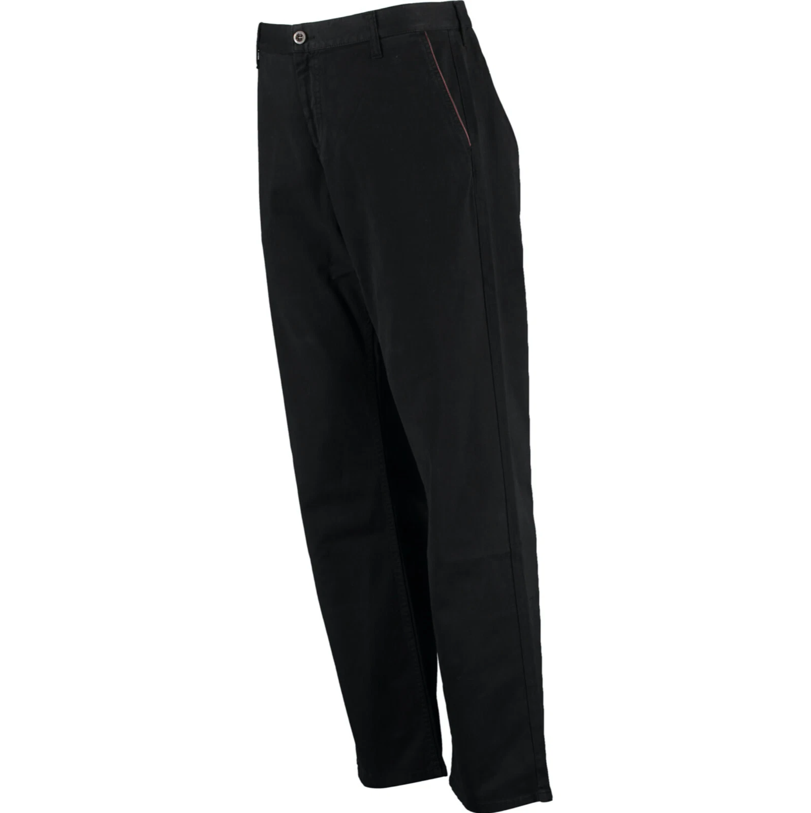 NEUF Pantalon chinois authentique homme en coton noir formel coupe mince taille IT44 W32